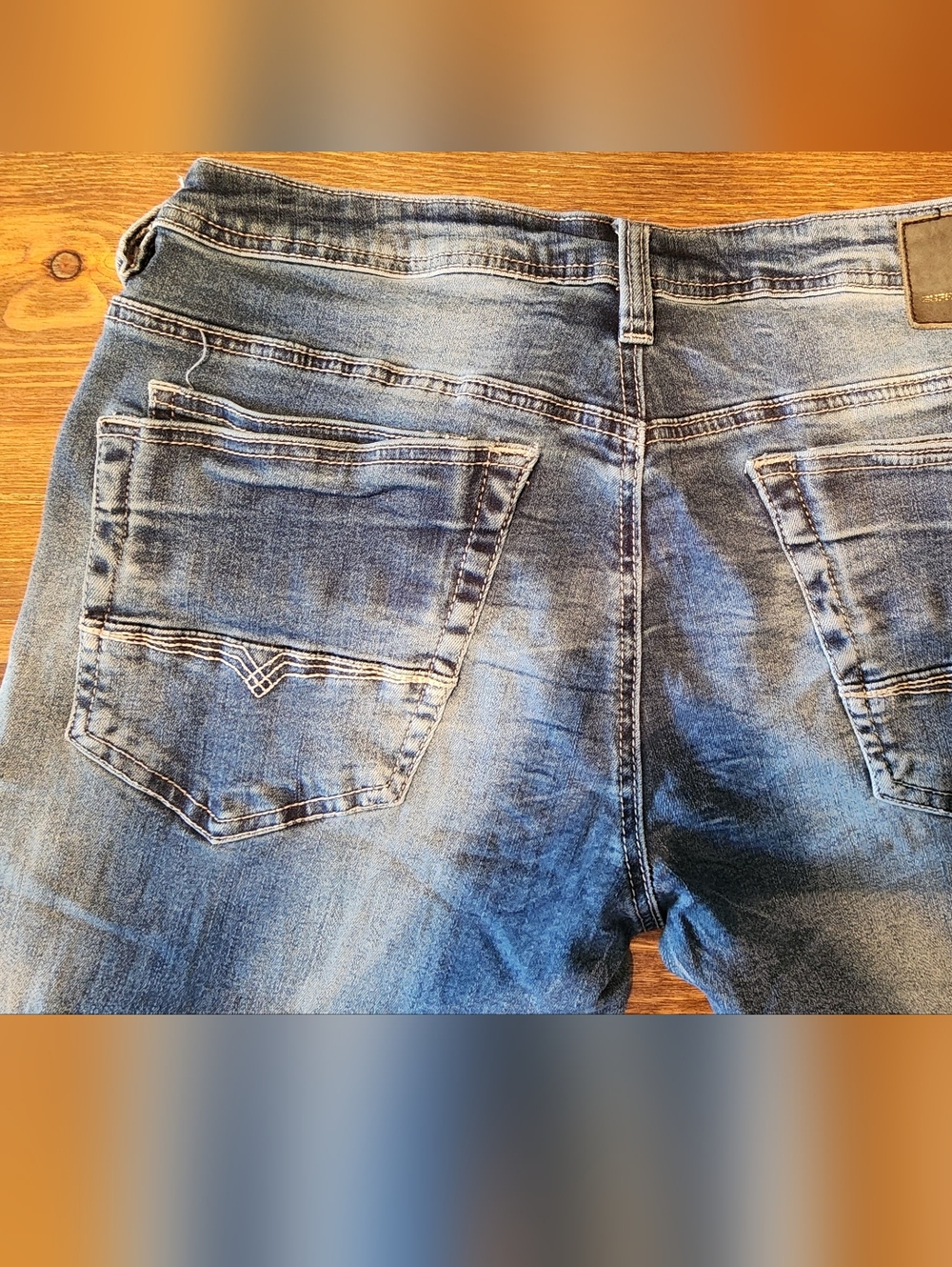 Men's Buffalo Bitton Blue Washed Denim Jeans
